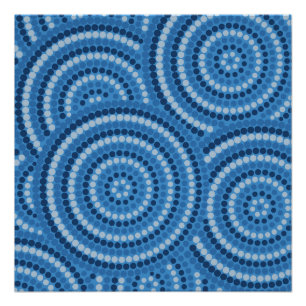 Aboriginal dot painting poster