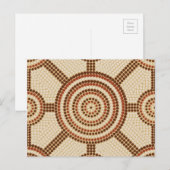 Aboriginal dot painting postkarte (Vorne/Hinten)