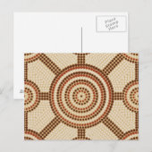 Aboriginal dot painting postkarte (Vorne/Hinten)