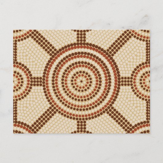 Aboriginal dot painting postkarte (Vorderseite)