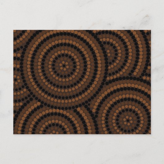 Aboriginal dot painting postkarte (Vorderseite)