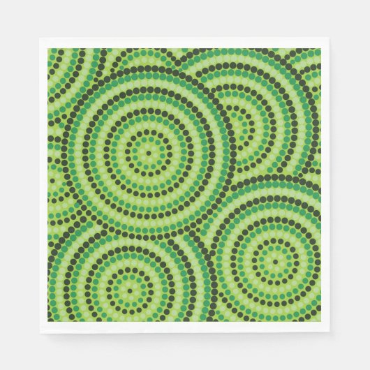 Aboriginal dot painting serviette (Vorderseite)