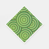 Aboriginal dot painting serviette (Ecke)