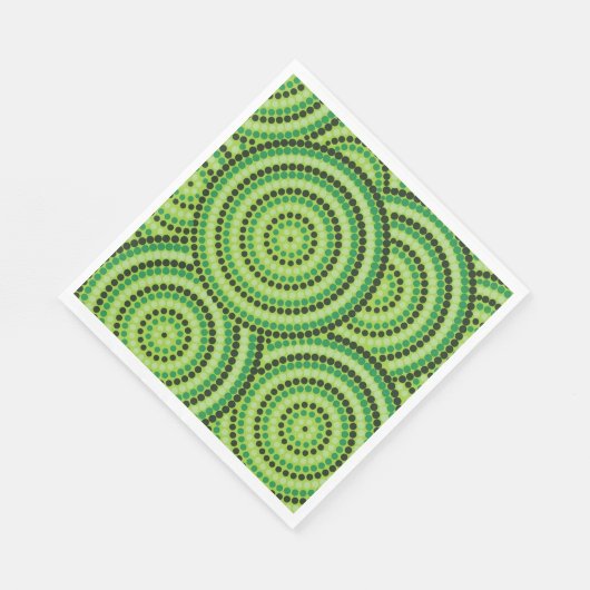 Aboriginal dot painting serviette (Ecke)