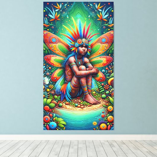 Aboriginal Fairy Leinwanddruck (Insitu (Holzboden))