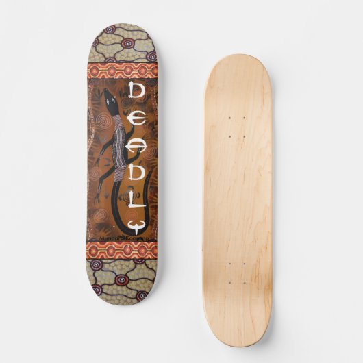 Aboriginal Goanna Deadly Skateboard (Vorderseite)
