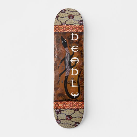 Aboriginal Goanna Deadly Skateboard (Vorne)