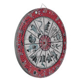 Aboriginal Horoscope Red Dartscheibe (Vorderseite Links)