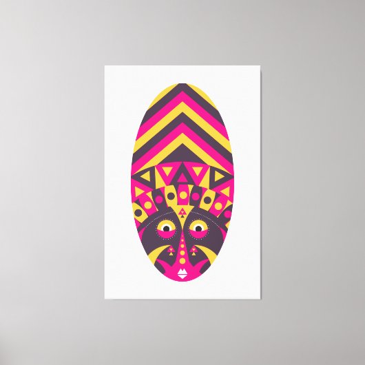 Aboriginal Mask Leinwanddruck (Vorderseite)