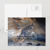 Aboriginal Rock Art Postkarte (Vorne/Hinten)