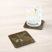 Aboriginal Swallowtail Square Coaster Untersetzer (Rechte Seite)