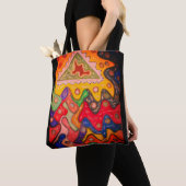 ABORIGINALAFRIKANISCHE KUNSTIMPRESSIONISTISCHE DES TASCHE (Von Nahem)
