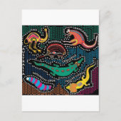 Aboriginalstil Postkarte (Vorderseite)