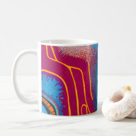 Aborigine-Abstrakt Art Vol. 01 Kaffeetasse