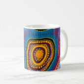 Aborigine-Abstrakt Art Vol. 01 Kaffeetasse (VorderseiteRechts)