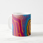 Aborigine-Abstrakt Art Vol. 01 Kaffeetasse (Vorderseite Links)