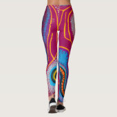 Aborigine-Abstrakt Art Vol. 01 Leggings (Rückseite)