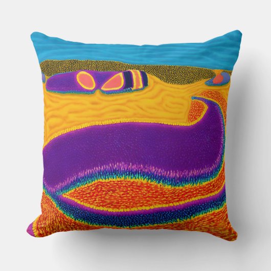 Aborigine-Abstrakt Art Vol. 02 Kissen (Vorderseite)