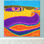 Aborigine-Abstrakt Art Vol. 02 Leinwanddruck (Insitu (Holzboden))