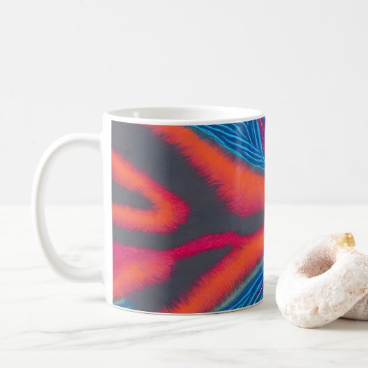 Aborigine-Abstrakt Art Vol. 03 Kaffeetasse (Mit Donut)
