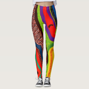 Aborigine-Abstrakt Art Vol. 06 Leggings