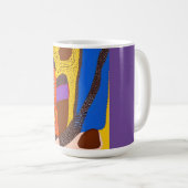 Aborigine Abstrakt Art Vol. 09 Kaffeetasse (VorderseiteRechts)
