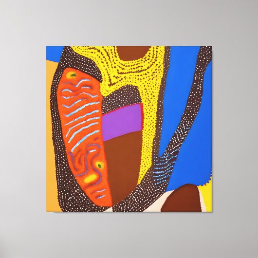 Aborigine Abstrakt Art Vol. 09 Leinwanddruck (Vorderseite)