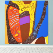 Aborigine Abstrakt Art Vol. 09 Leinwanddruck (Insitu (Holzboden))