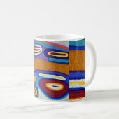 Aborigine-Abstrakt Art Vol. 4 Kaffeetasse (VorderseiteRechts)