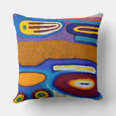 Aborigine-Abstrakt Art Vol. 4 Kissen (Rückseite)