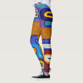 Aborigine-Abstrakt Art Vol. 4 Leggings (Links)