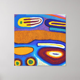 Aborigine-Abstrakt Art Vol. 4 Leinwanddruck