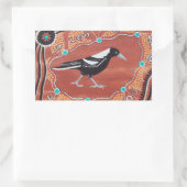 Aborigine Art Magpie Dreaming Stickers (Tasche)