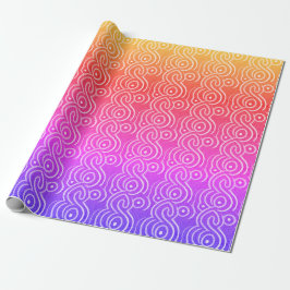 Aborigine Art Packpapier Regenbogen