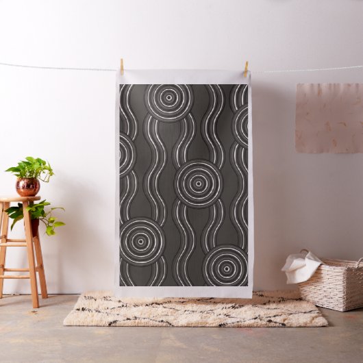 Aborigine Art Storm Stoff (Beispiel)