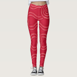 Aborigine Art Waratah Leggings