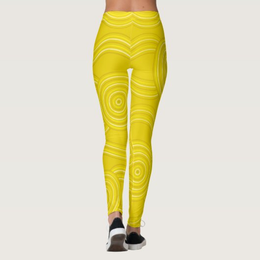 Aborigine Art Wattle Leggings (Rückseite)
