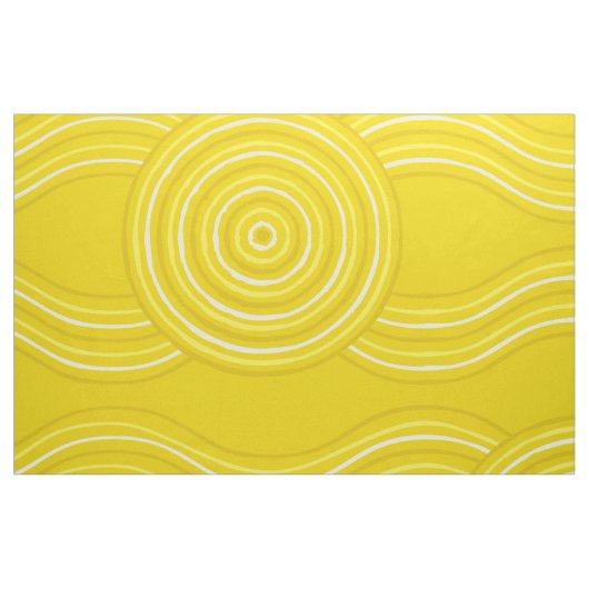 Aborigine Art Wattle Stoff (Fat Quarter (45,7 x 55,9 cm))