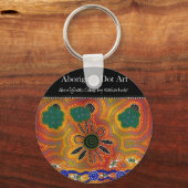 Aborigine Artwork Schlüsselanhänger (Vorderseite)