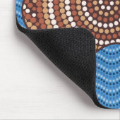 Aborigine-Australien Punktmalerei Mousepad (Ecke)