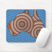 Aborigine-Australien Punktmalerei Mousepad (Mit Mouse)