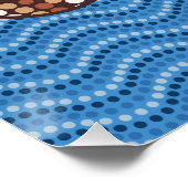 Aborigine-Australien Punktmalerei Poster (Ecke)