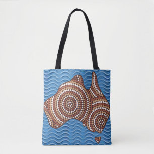 Aborigine-Australien Punktmalerei Tasche