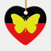 Aborigine-Butterfly-Fahne Keramik Ornament (Vorne)