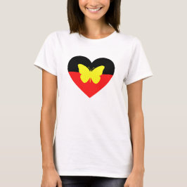 Aborigine-Butterfly-Fahne T-Shirt
