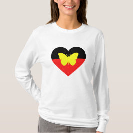 Aborigine-Butterfly-Fahne T-Shirt