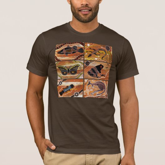 Aborigine Collage 1 T-Shirt (Vorderseite)