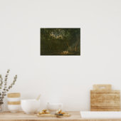 Aborigine-Coroboree im Land Van Diemen Poster (Küche)