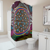Aborigine-Design-15 Duschvorhang (Beispiel)