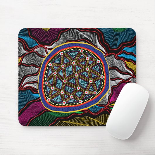 Aborigine Design-15 Mousepad (Mit Mouse)